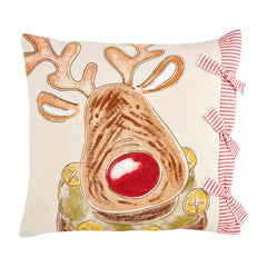 Reindeer Painted Pillow