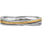 Neptune's Rings Medium Hinged Bangle Bracelet Close Up View