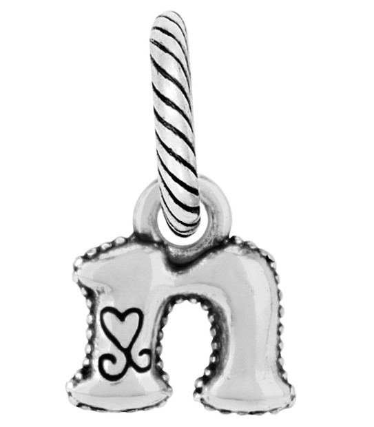 Alphabet Charm Letter N Front View