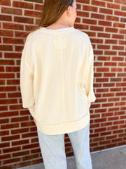 Back view of the Never Better Long Sleeve Top by Daisy Mercantile.