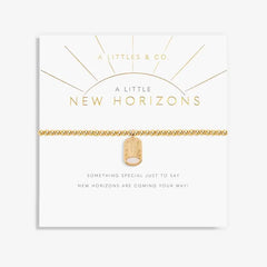 A Little New Horizons - Gold Bracelet Card View