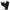A black cat with green eyes in a perched position, from Nora Fleming Mini collection.
