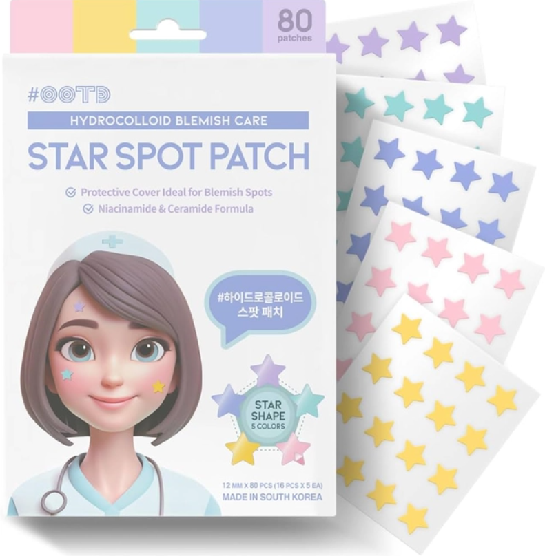 OOTD Star Spot Acne Hydrocolloid Patch 80 Pieces