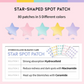 OOTD Star Spot Acne Hydrocolloid Patch 80 Pieces