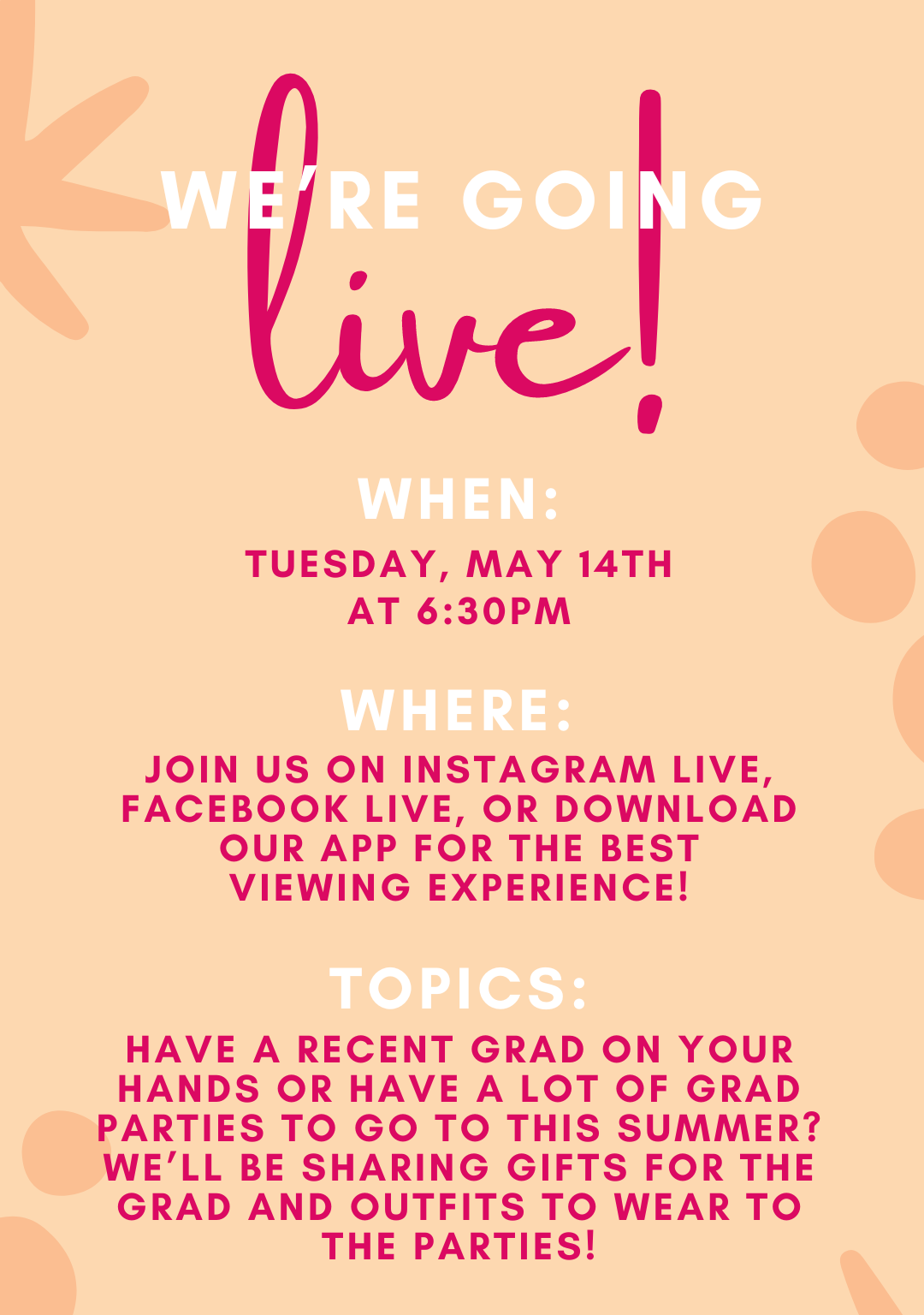 Occasionally Yours Live for April 30th, 2024! Join us on Instagram Live, Facebook Live, or download our FREE APP for the best viewing experience!