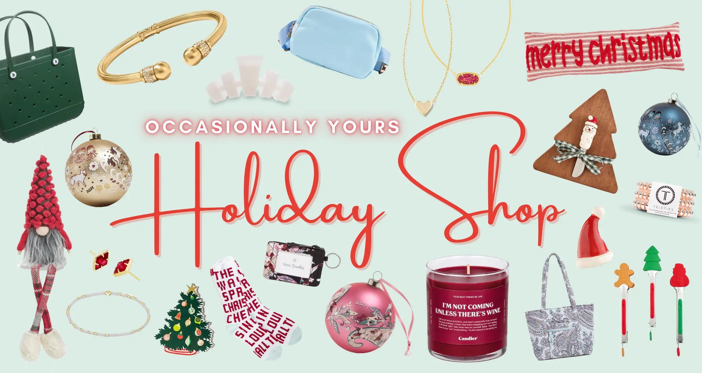 Shop The Occasionally Yours Holiday Shop.