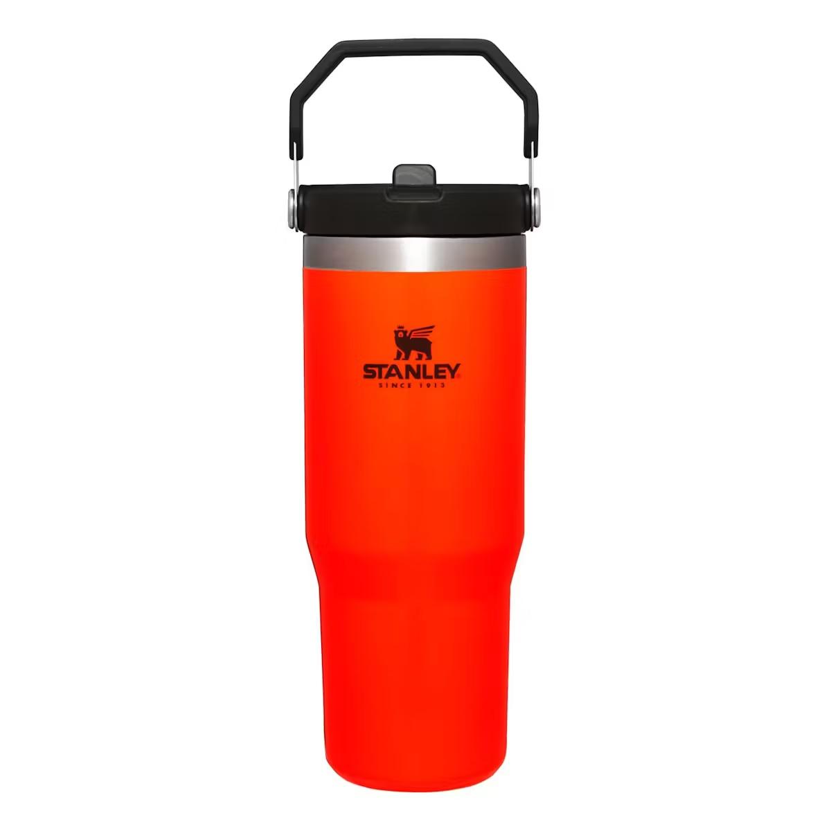 Blaze Orange - Stanley Cup Straw Tumbler 30 oz with handle.