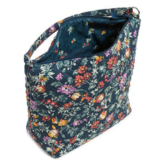 Oversize Hobo Shoulder Bag - Fresh-Cut Floral Green