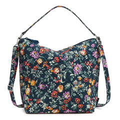Oversize Hobo Shoulder Bag - Fresh-Cut Floral Green