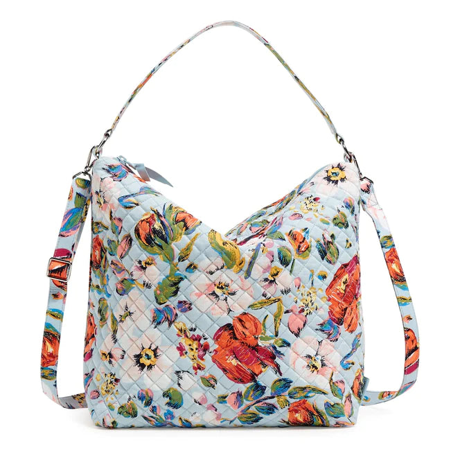 Vera Bradley Oversized Hobo Shoulder Bag - Sea Air Floral