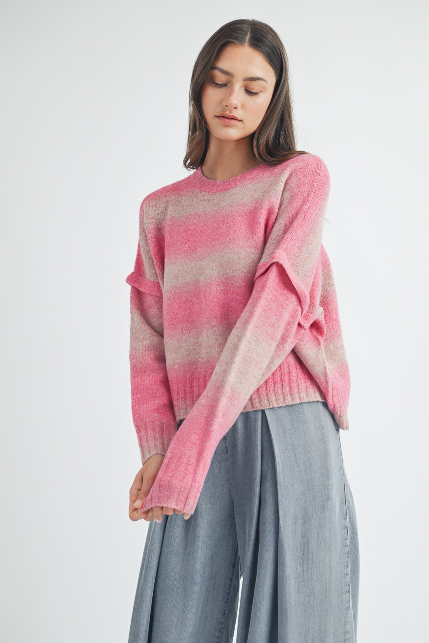 Penelope Brushed Striped Sweater