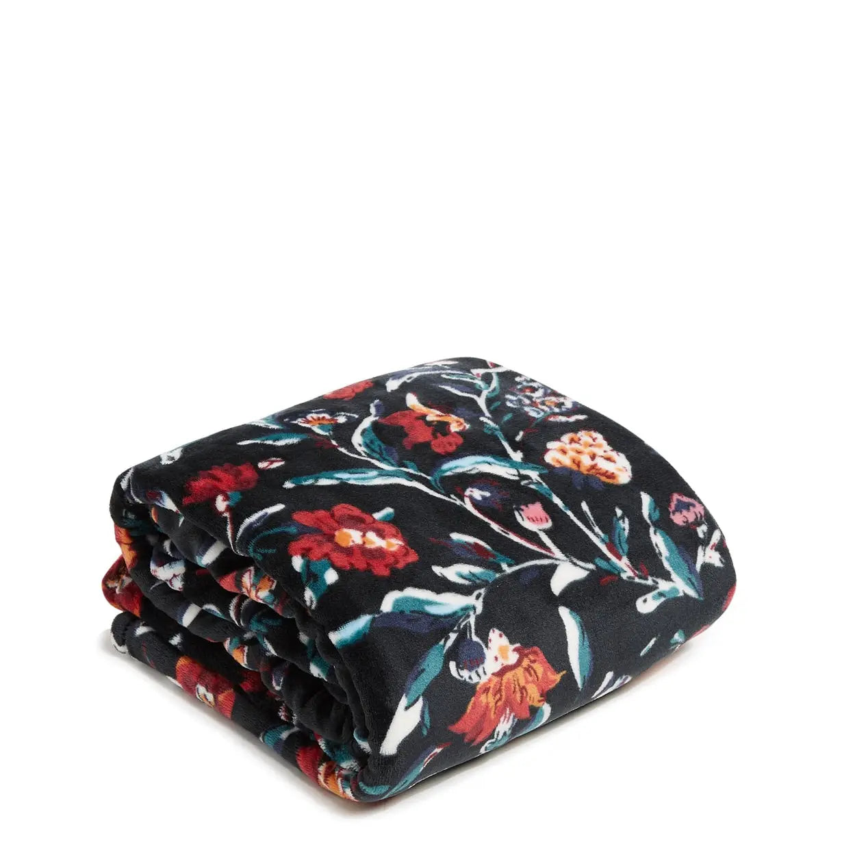 Vera Bradley Plush Throw Blanket - Perennials Noir