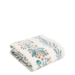 Vera Bradley Plush Throw Blanket - Paradise Cream Stripe