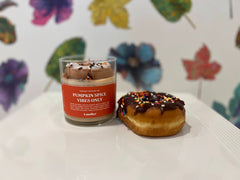 PUMPKIN SPICE VIBES ONLY DONUT CANDLE