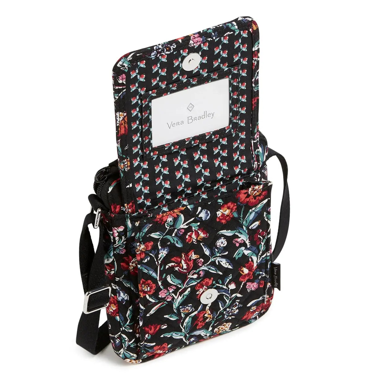 Vera Bradley RFID Mini Hipster - Perennials Noir