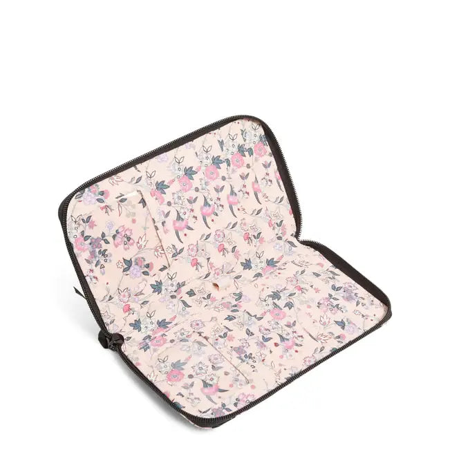 RFID Deluxe Travel Wallet Botanical Paisley Inside View