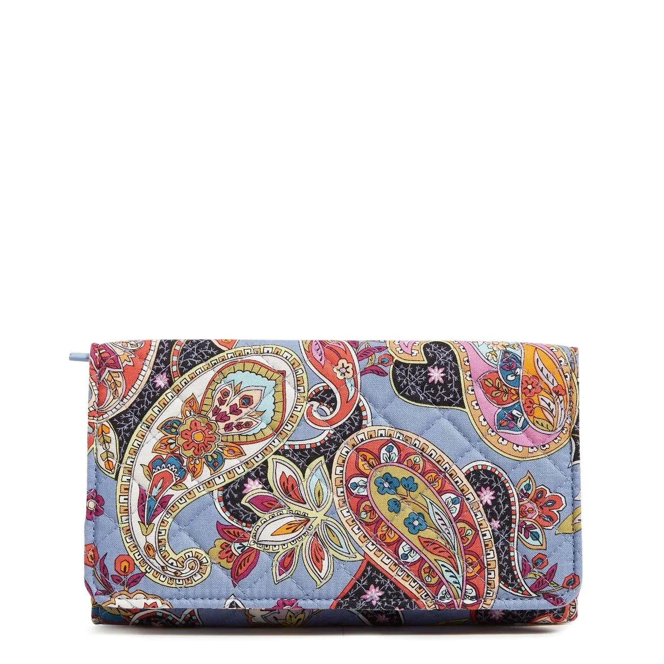 Vera Bradley RFID Trifold Clutch Wallet in Provence Paisley.