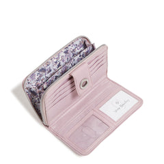 Vera Bradley RFID Turnlock Wallet : Hydrangea Pink - Image 3