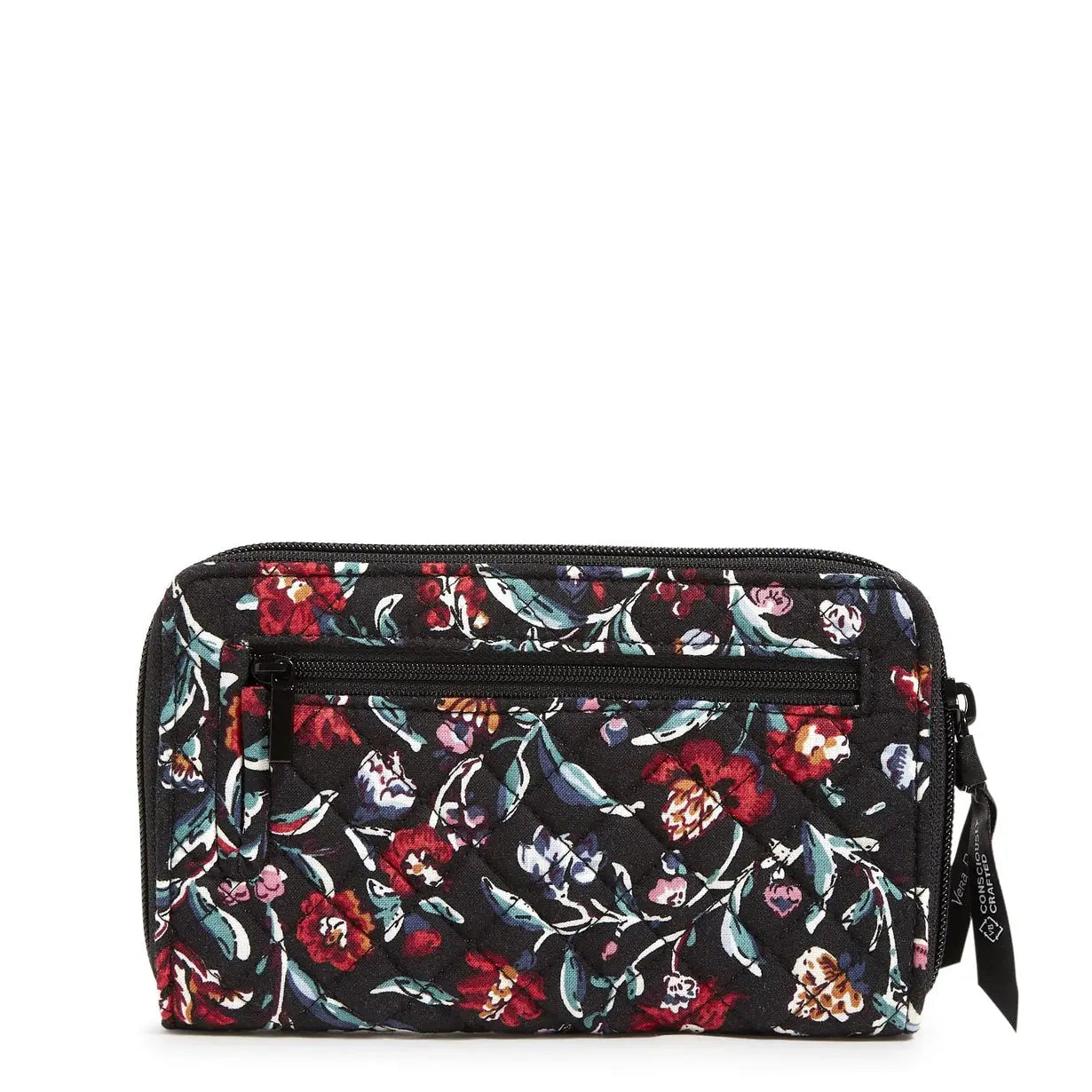 Vera Bradley RFID Turnlock Wallet - Perennials Noir