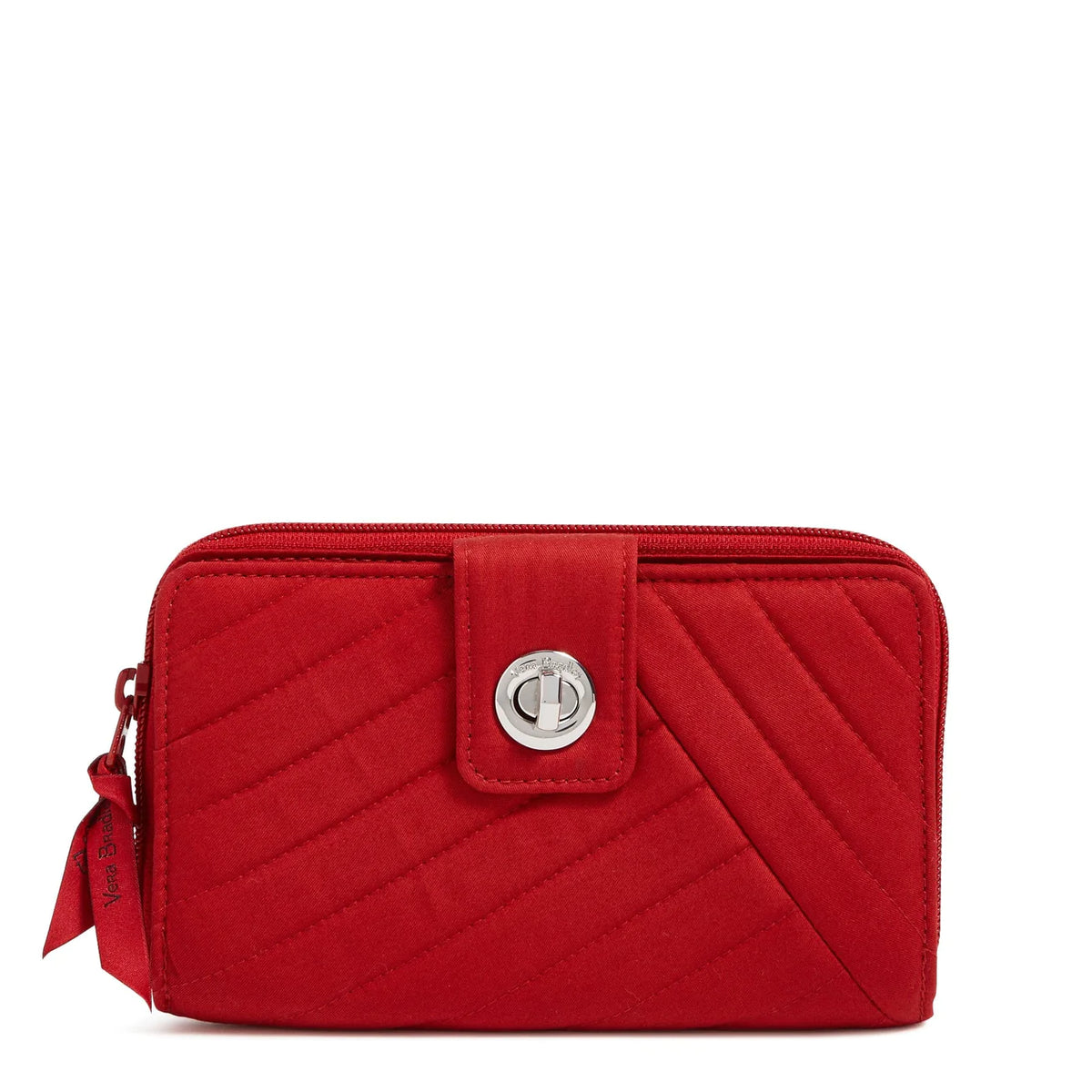 RFID Turnlock Wallet - Cardinal Red