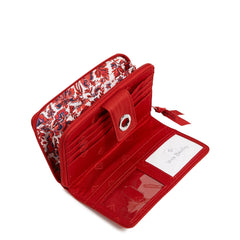 RFID Turnlock Wallet - Cardinal Red