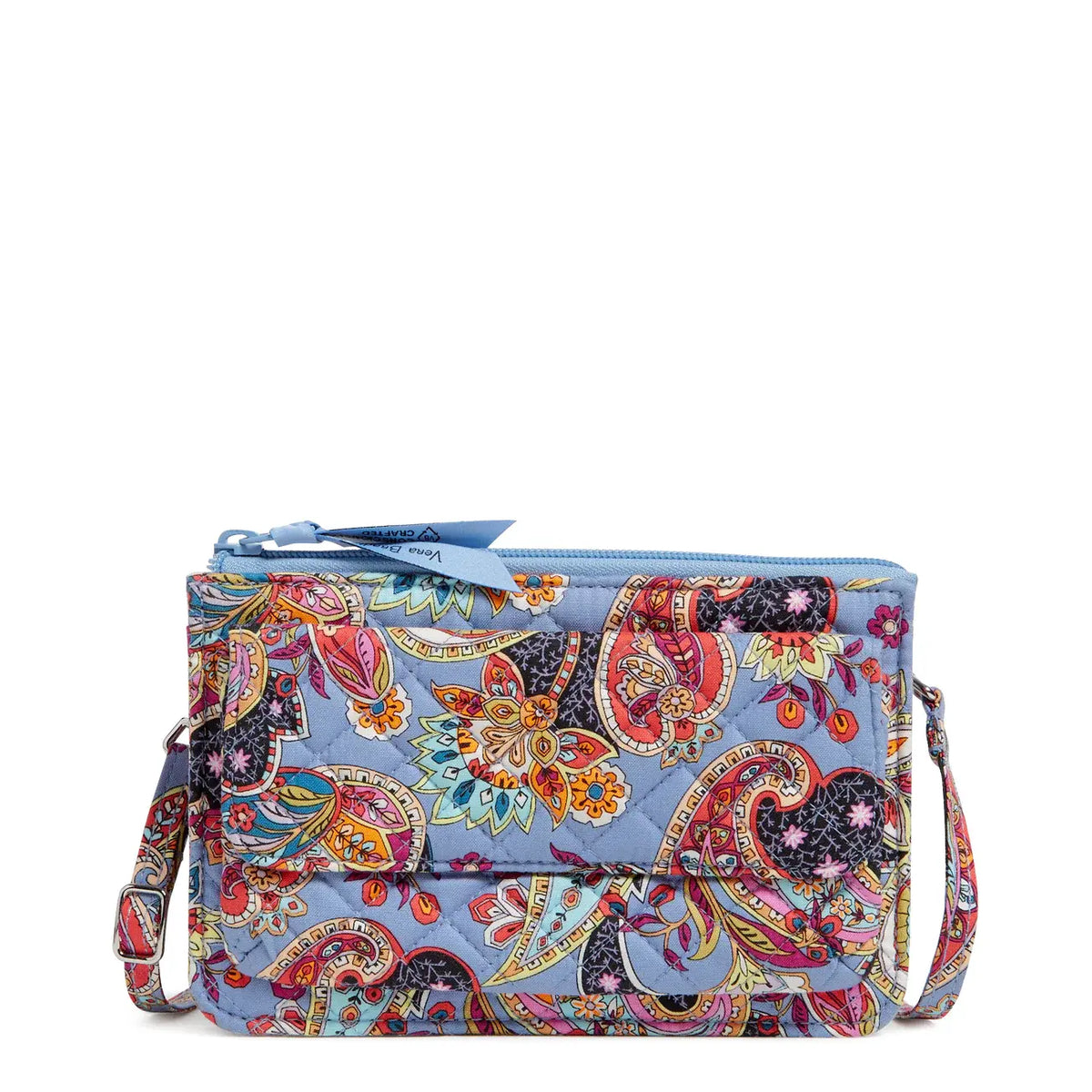 RFID Wallet Crossbody in Provence Paisley.