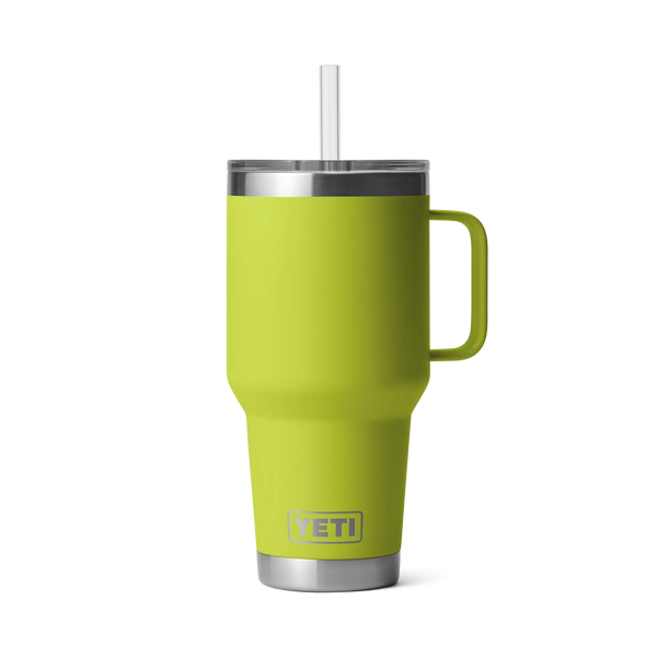 YETI Rambler 35 oz Straw Mug, Vacuum Insulated, Stainless Steel, Reef Blue