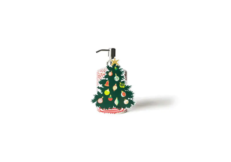 Red Small Dot Mini - Cylinder Soap Pump Attachment View