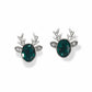 Reindeer Glitz Green Mini Post Earrings from Brighton Designs.