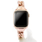 Whitley Apple Watch Band Rose Gold Front View