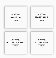 Glass Coffee Syrup Dispenser - Set Of 2