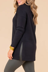 SPANX AirEssential Turtleneck Tunic - Very Black