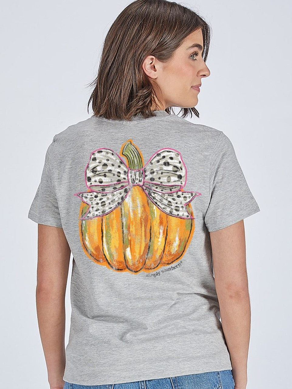 Bow Pumpkin Short Sleeve Tee