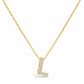 STIA Jewelry Letter Of Mine, Let It Shine Initial Necklace - L
