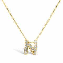 STIA Jewelry Letter Of Mine, Let It Shine Initial Necklace - N
