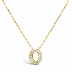 STIA Jewelry Letter Of Mine, Let It Shine Initial Necklace - O