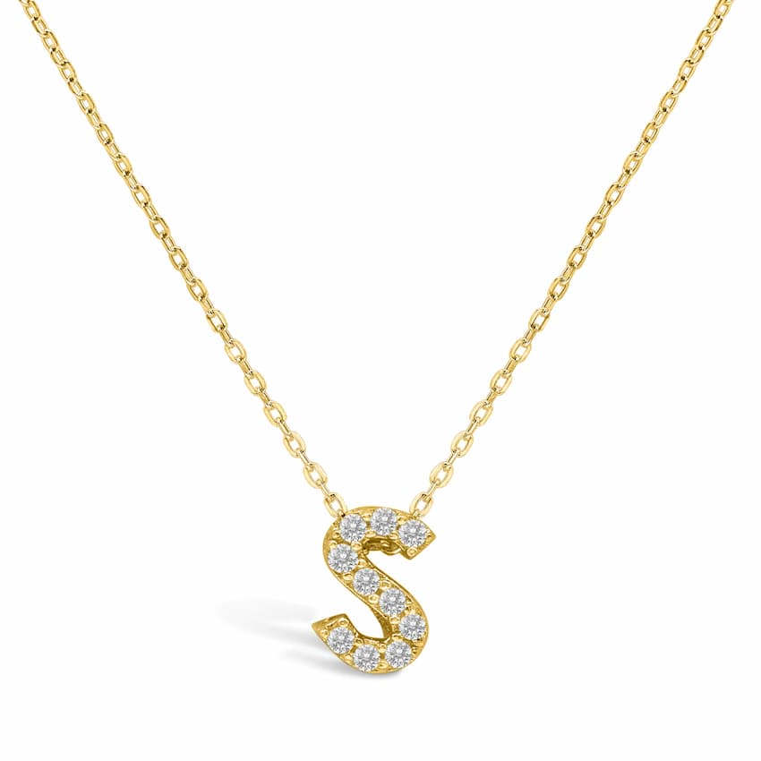 Letter Of Mine, Let It Shine Initial Necklace