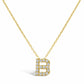 STIA Jewelry Letter Of Mine, Let It Shine Initial Necklace - B