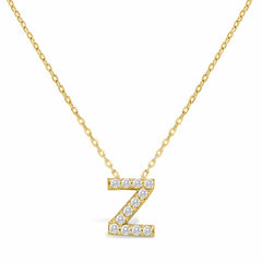 STIA Jewelry Letter Of Mine, Let It Shine Initial Necklace - Z