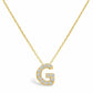 STIA Jewelry Letter Of Mine, Let It Shine Initial Necklace - G