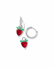 Strawberry Huggie Earrings