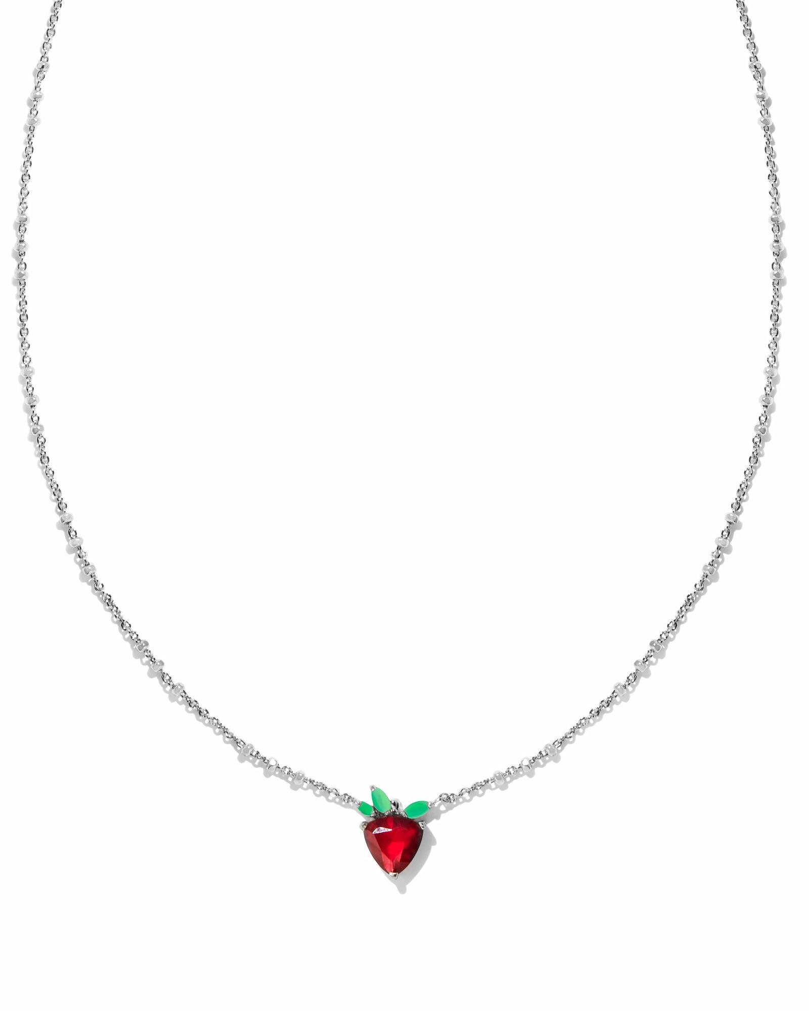 Strawberry Short Pendant Necklace