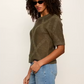 Diamond Stitch Sweater Tee