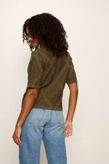 Diamond Stitch Sweater Tee