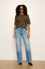 Diamond Stitch Sweater Tee