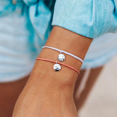 Sand Dollar Bitty Charm White Stacked View