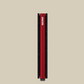 Slimwallet Matte - Black & Red