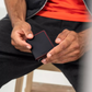 Slimwallet Matte - Black & Red