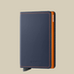 Slimwallet Matte-Nightblue & Orange