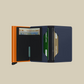 Slimwallet Matte-Nightblue & Orange